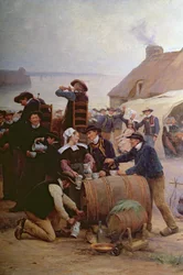 Die Vergebung in der Bretagne (Detail)
